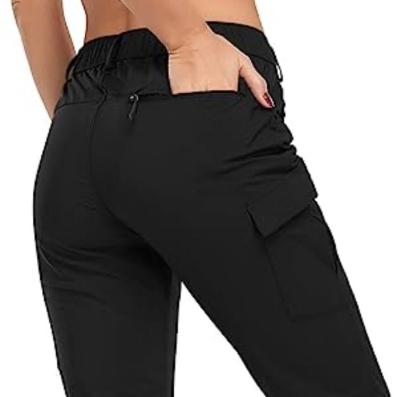 GymBrave Women's Hiking Cargo Pants Quick Dry Outdoor Capris Water Resis - Picture 2 of 5